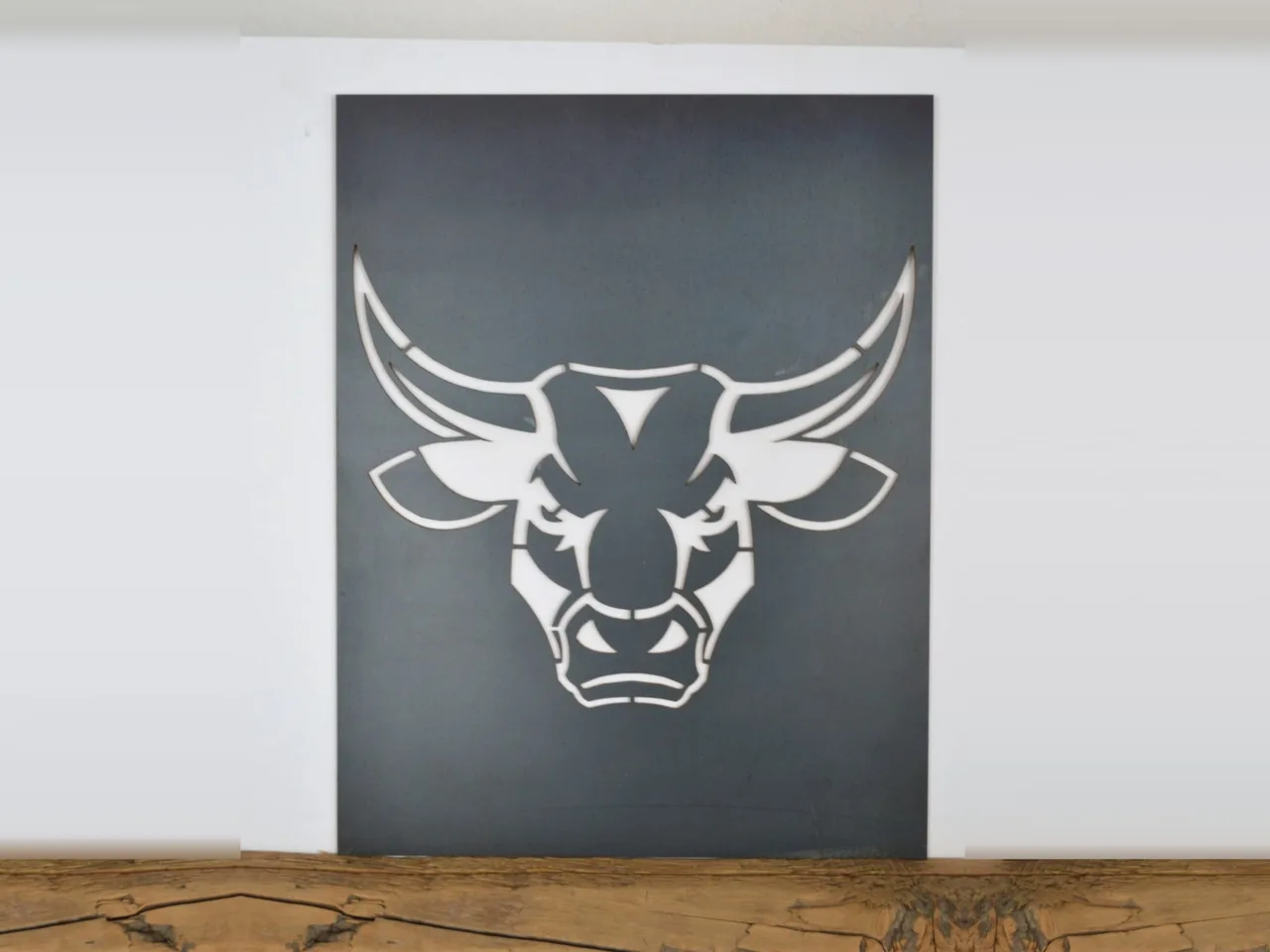 Stahlbild Stier