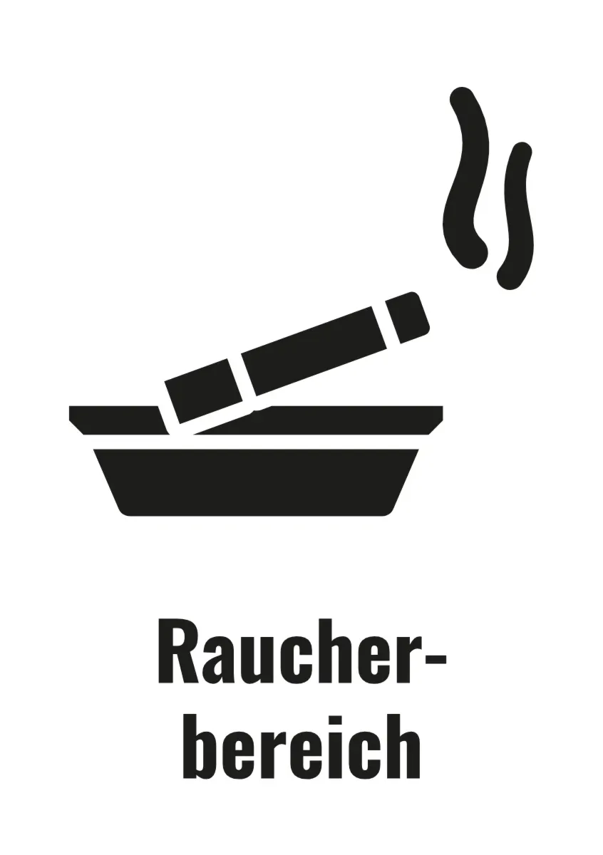 Hinweisschild «Raucherbereich»
