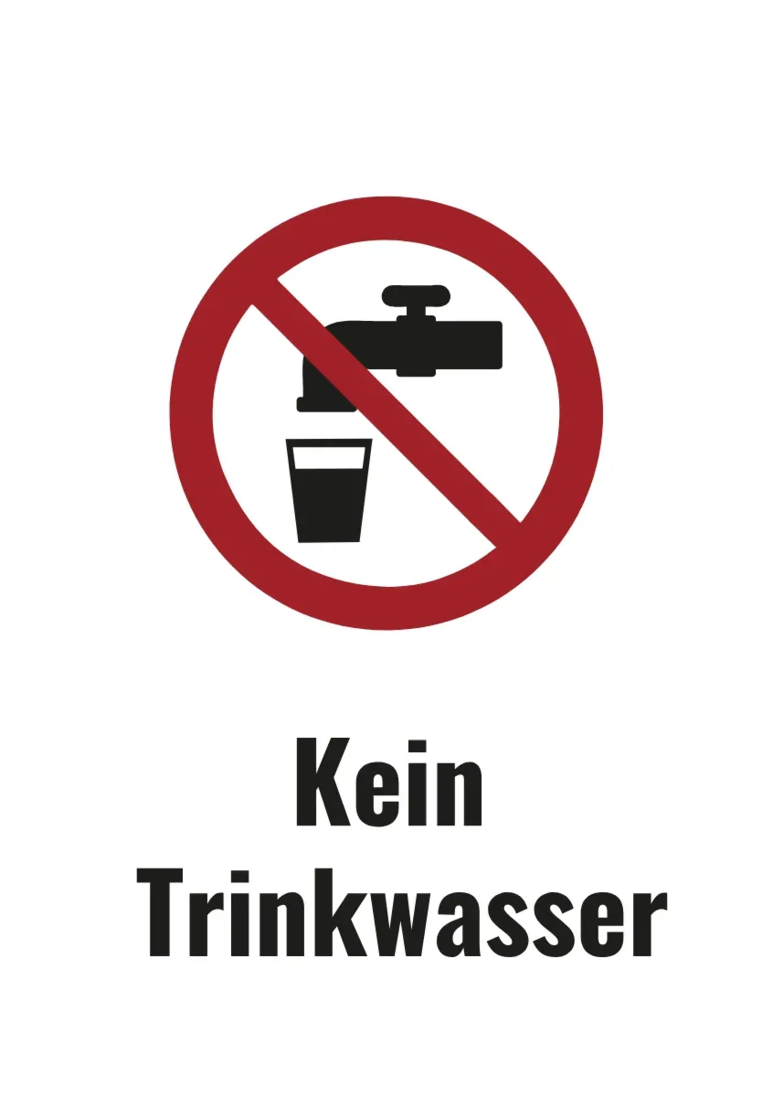 Warnschild «Kein Trinkwasser»