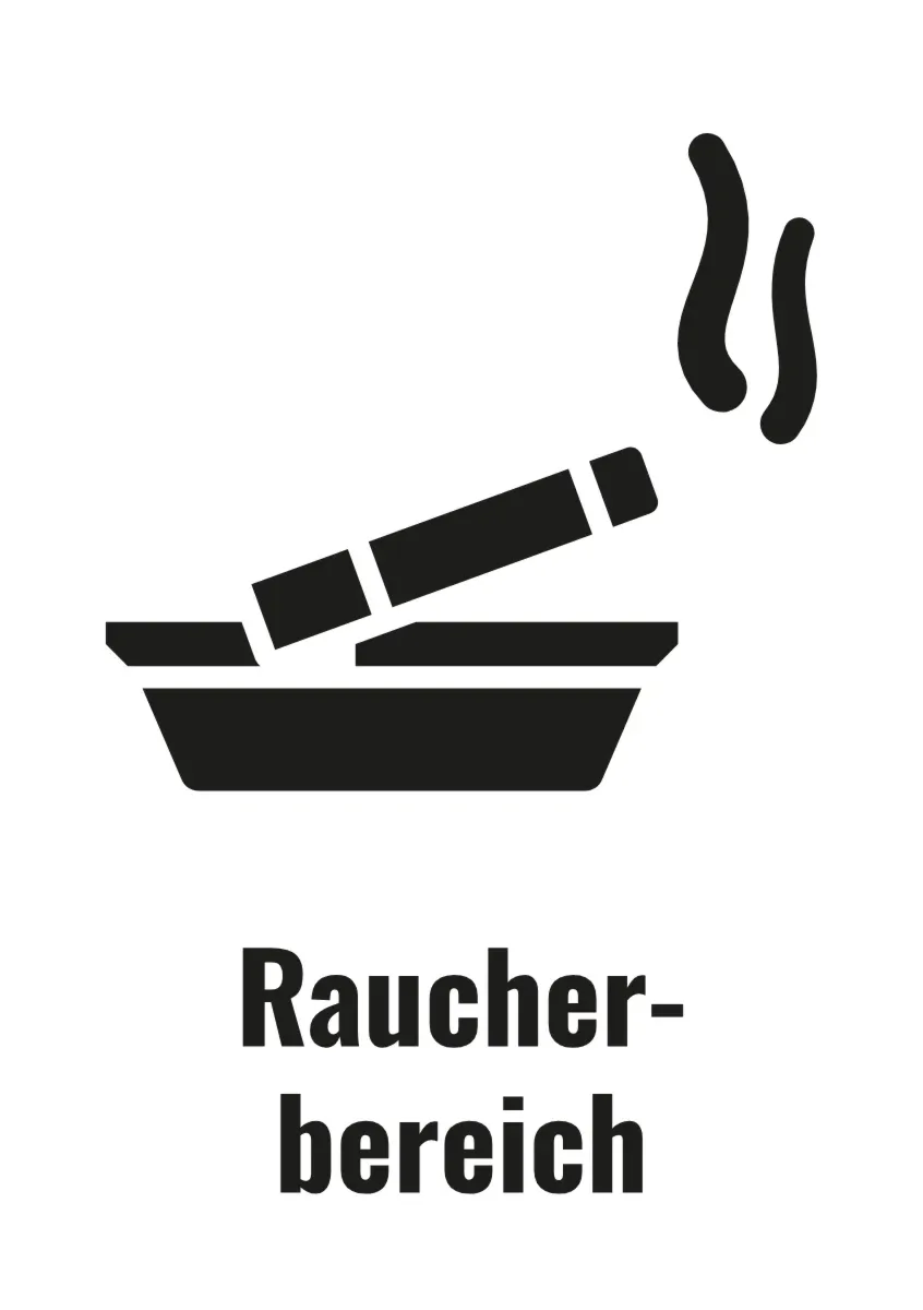 Hinweisschild «Raucherbereich»