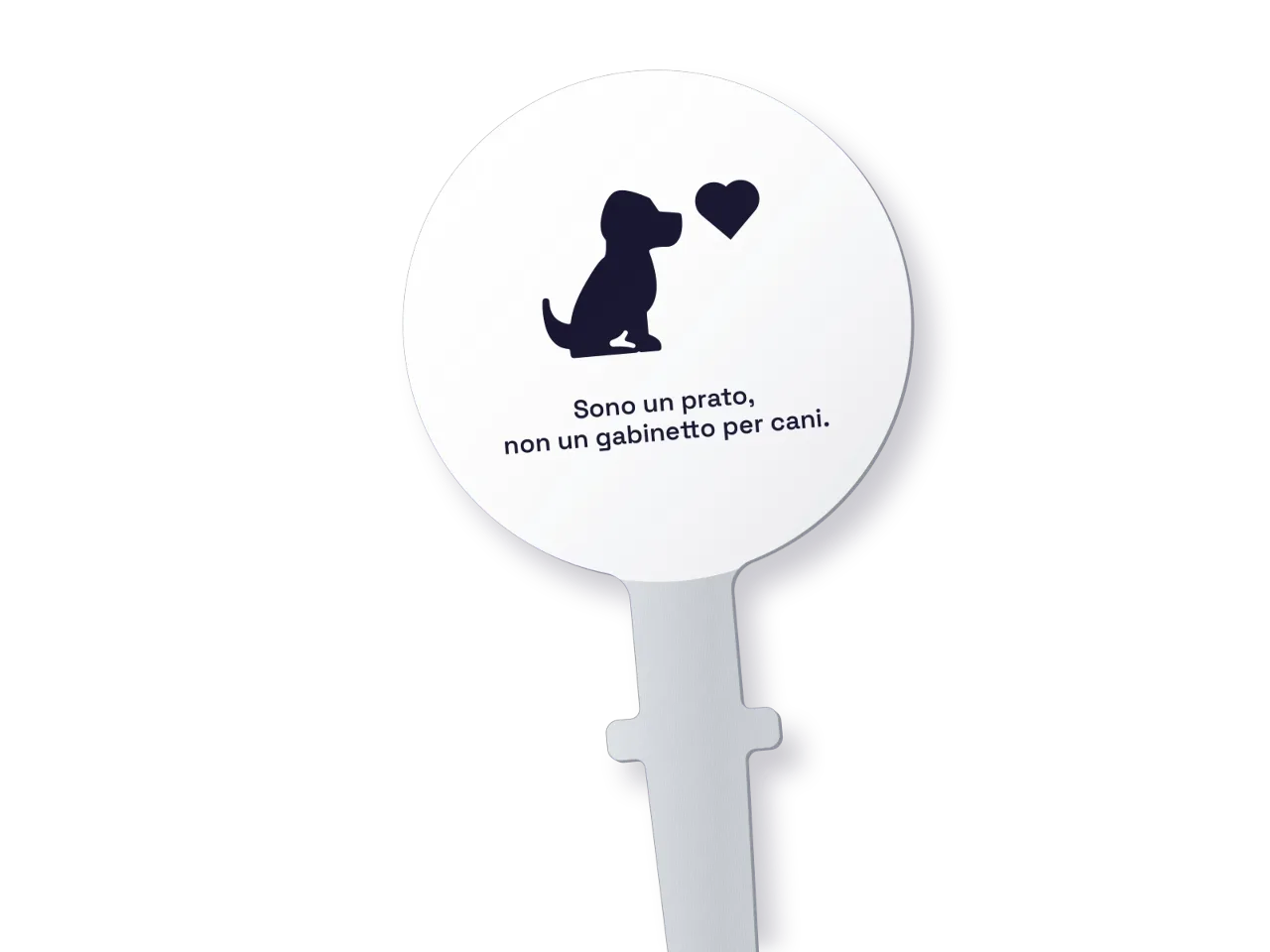 Cartello da prato «Sono un prato, non un WC per cani»