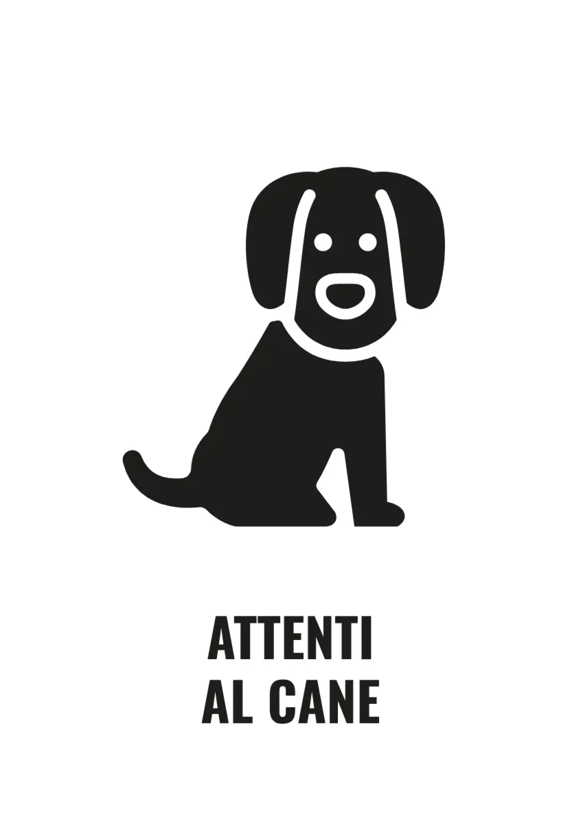 Cartello «Attenti al cane»