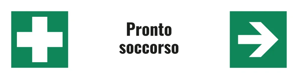Cartello indicatore «Pronto soccorso»