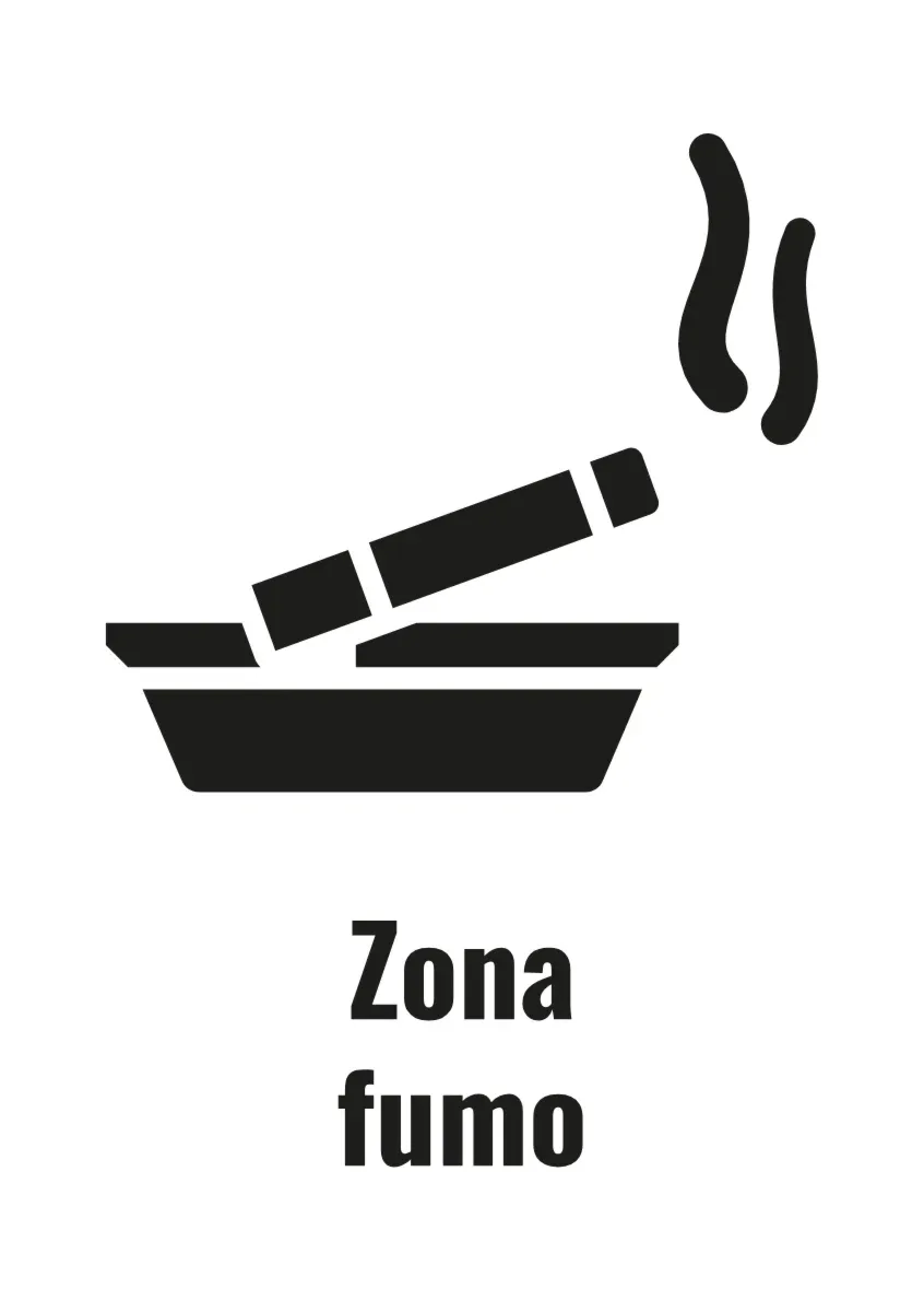 Cartello informativo «Zona fumo»