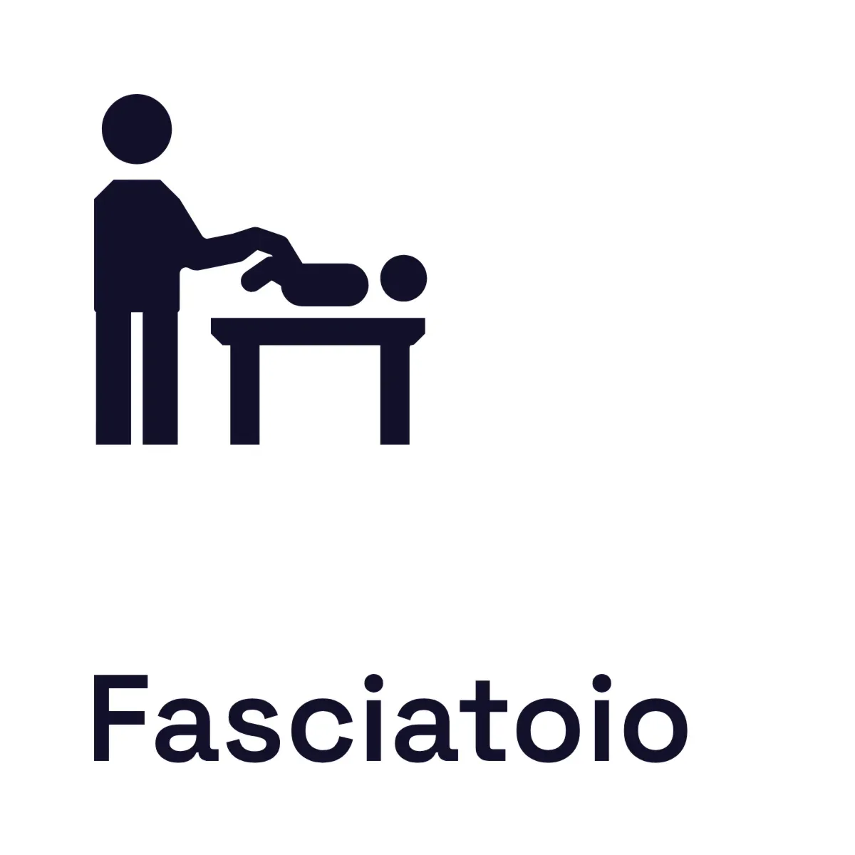 Targa per porta «Fasciatoio»