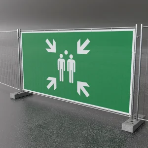 Bauzaunbanner Sammelstelle